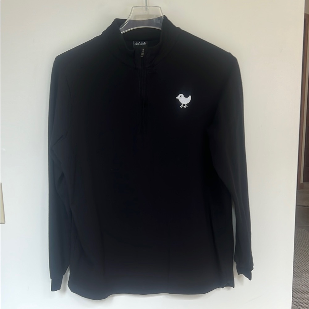 Men's Black Quarter-Zip Shirt Bad Birdie
